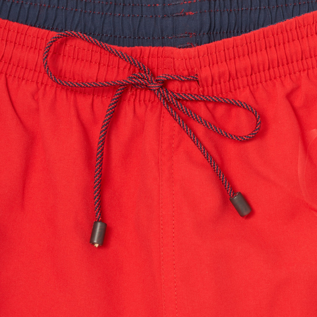 Boss Swim shorts in brushed technical fabric - Red