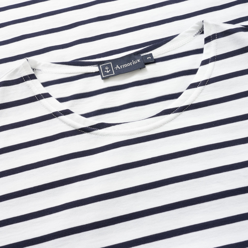 Armor Lux White & Navy Theviec Breton Sailor Shirt