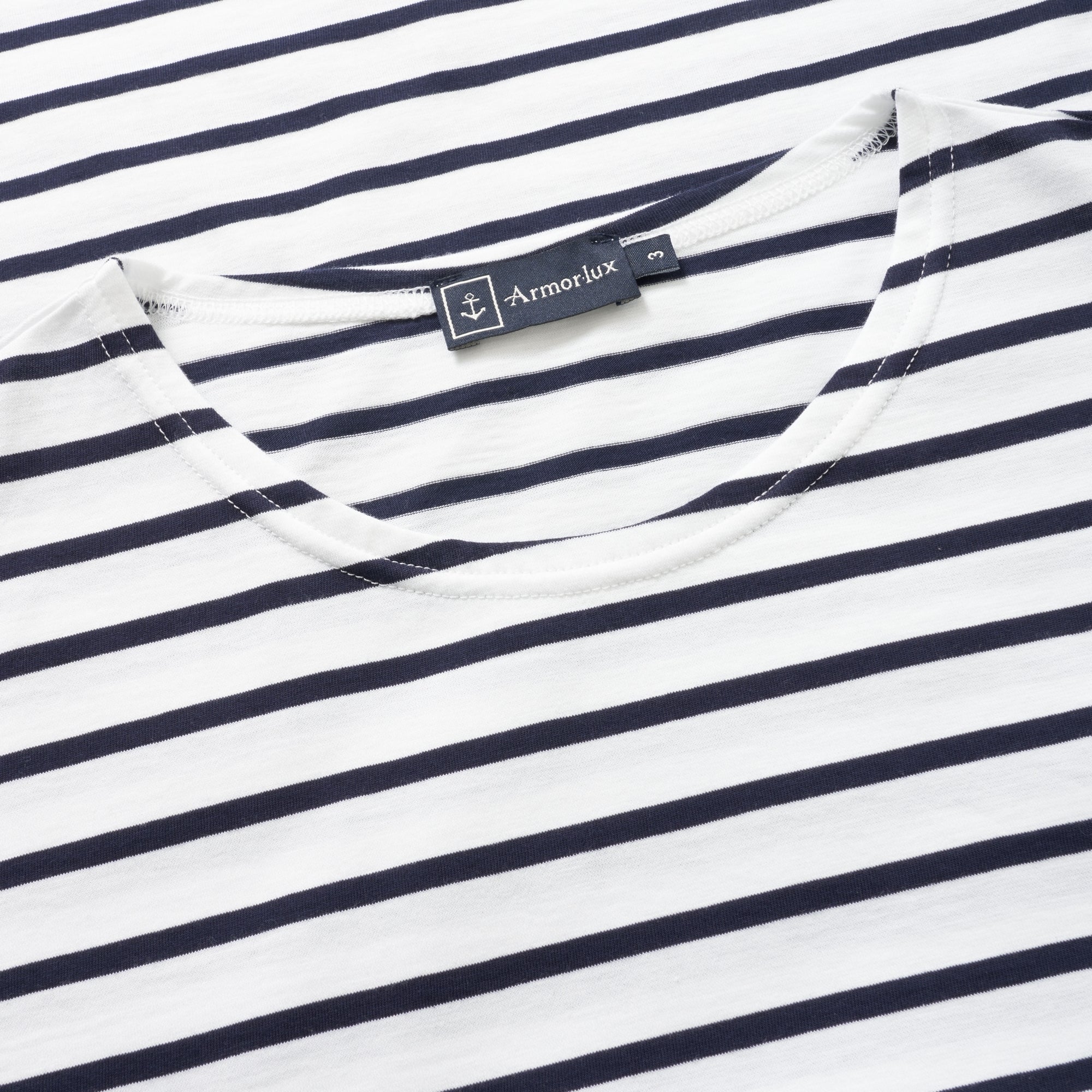 Armor Lux White & Navy Theviec Breton Sailor Shirt