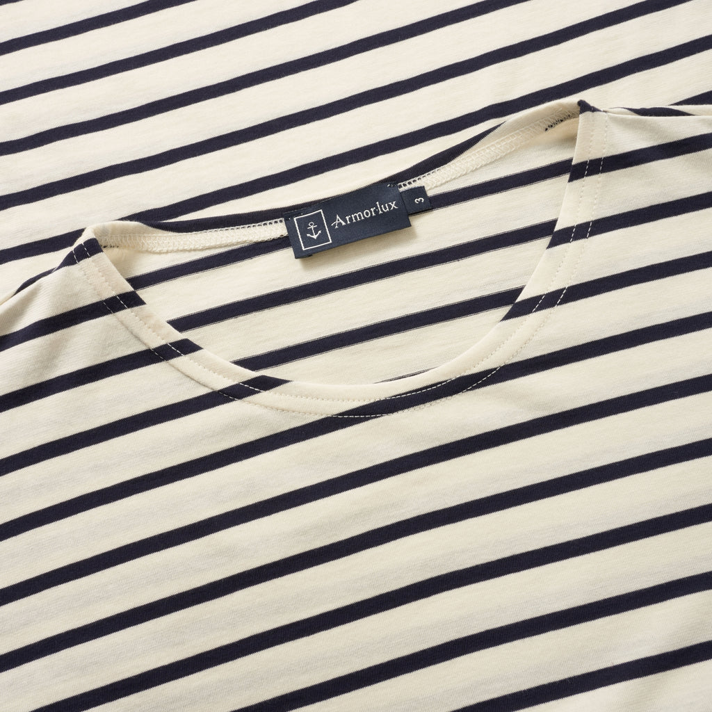 Natural & Navy Theviec Breton Sailor T-Shirt