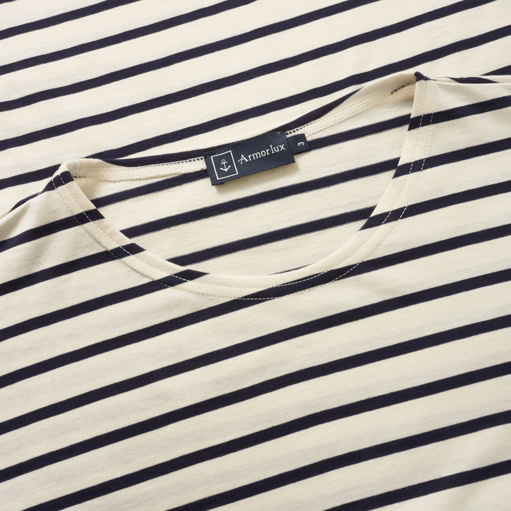 Natural & Navy Theviec Breton Sailor T-Shirt