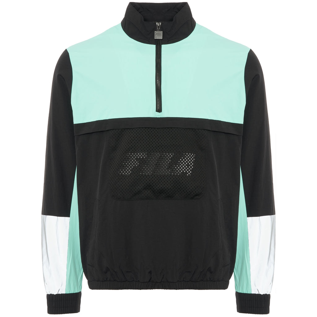 Fila Vintage Black Tyler 1/4 Zip Jacket