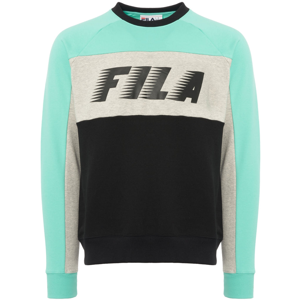 Fila Vintage Black & Grey Layton Sweatshirt