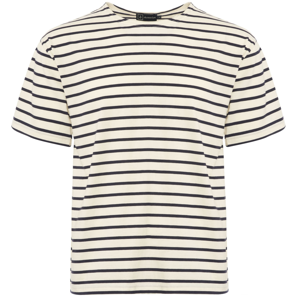 Natural & Navy Theviec Breton Sailor T-Shirt