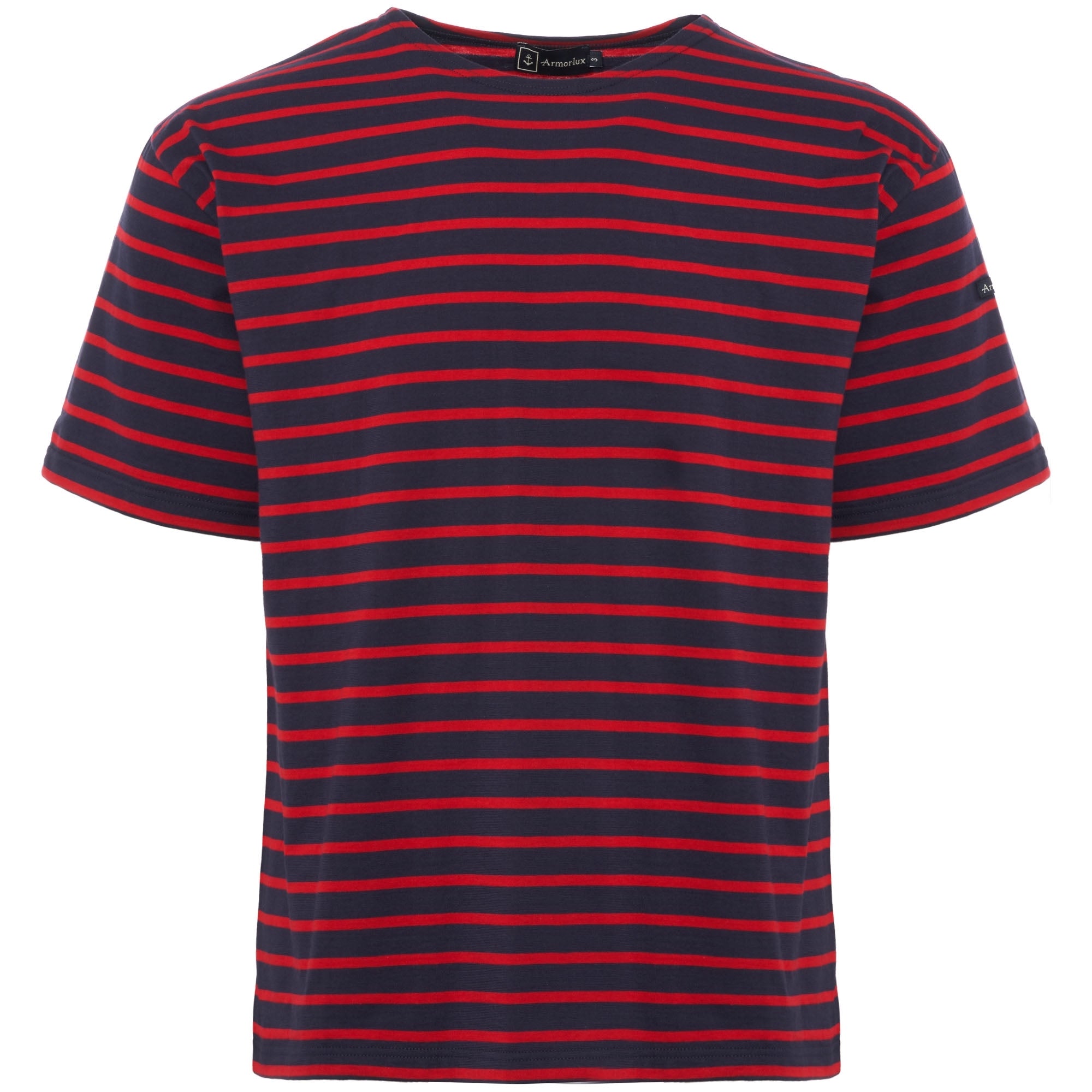 Dark Blue & Red Theviec Breton Sailor Shirt