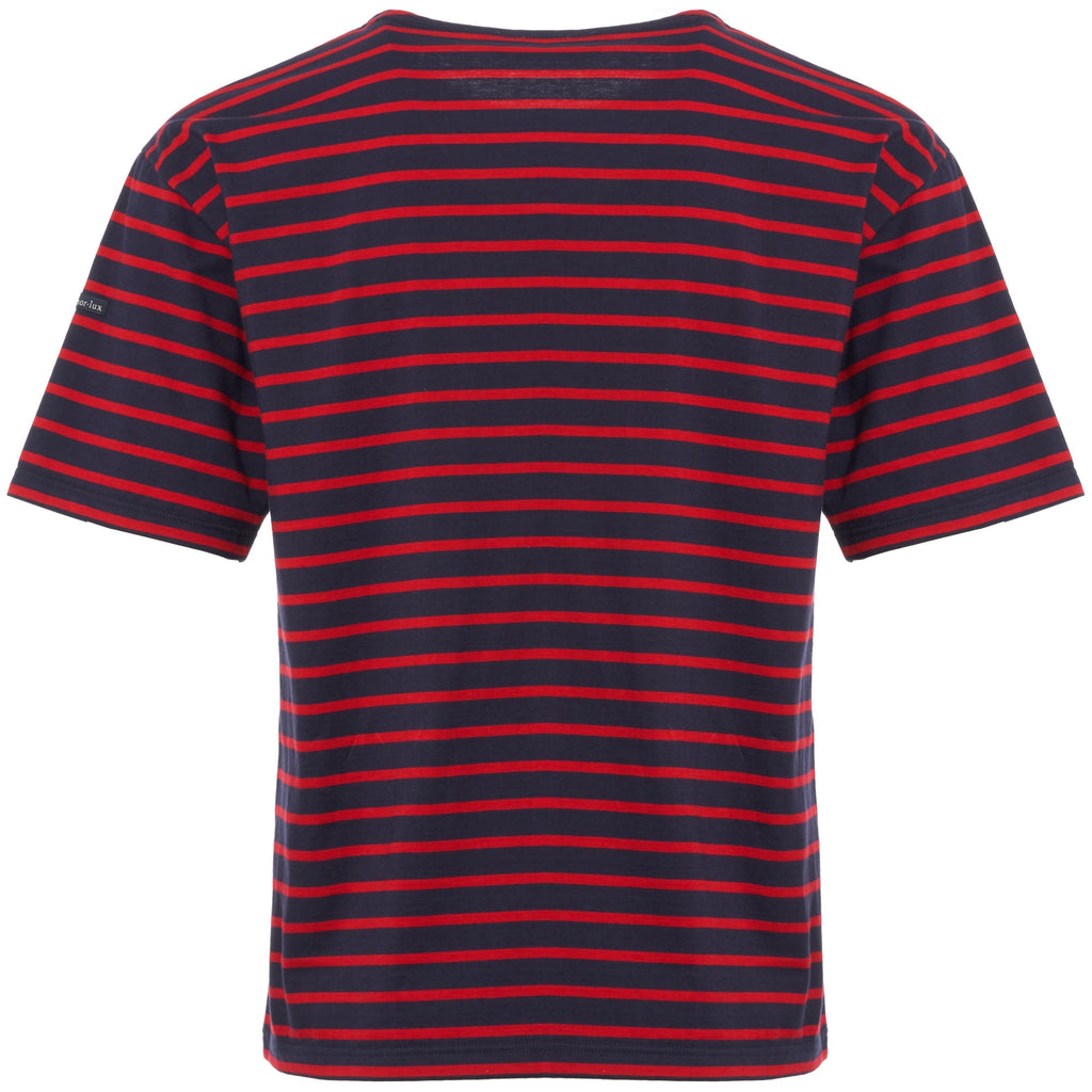 Dark Blue & Red Theviec Breton Sailor Shirt
