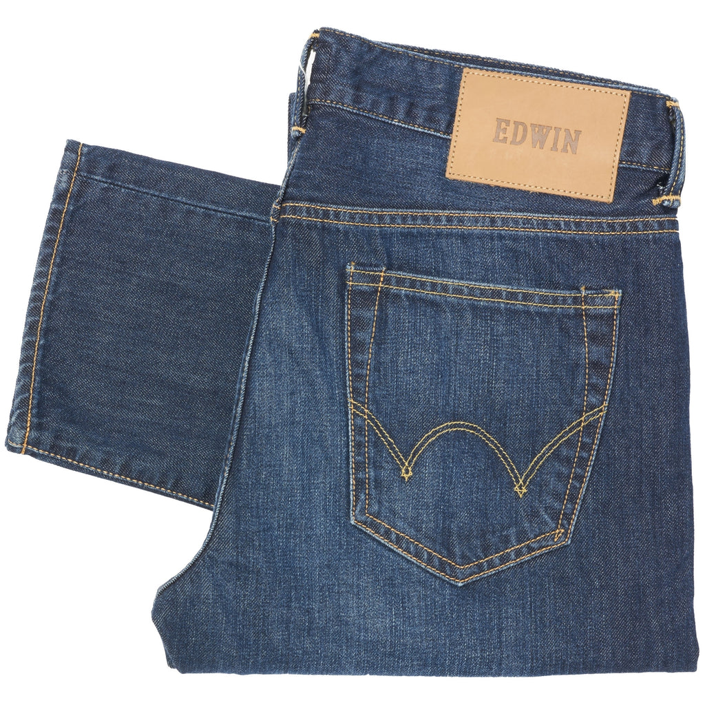 Edwin ED-80 Kingston Blue Denim - Mid Coal Wash