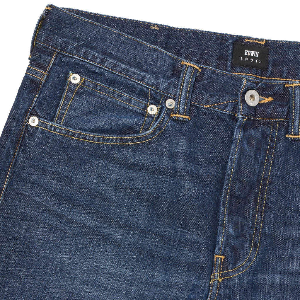 Edwin ED-80 Kingston Blue Denim - Mid Coal Wash