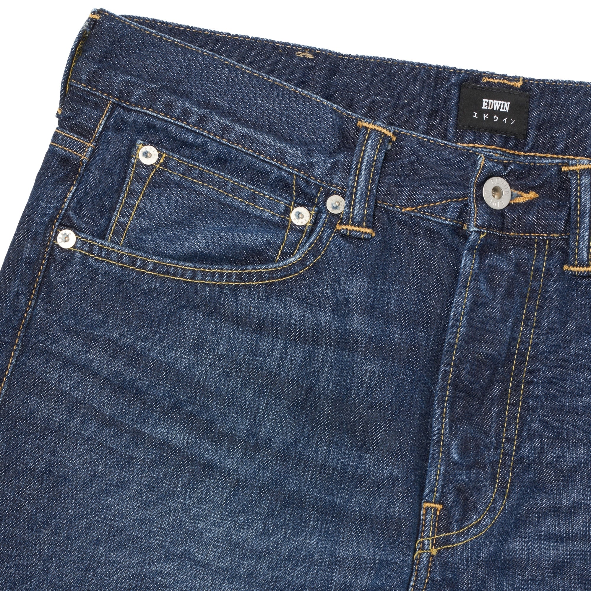 Edwin ED-80 Kingston Blue Denim - Mid Coal Wash