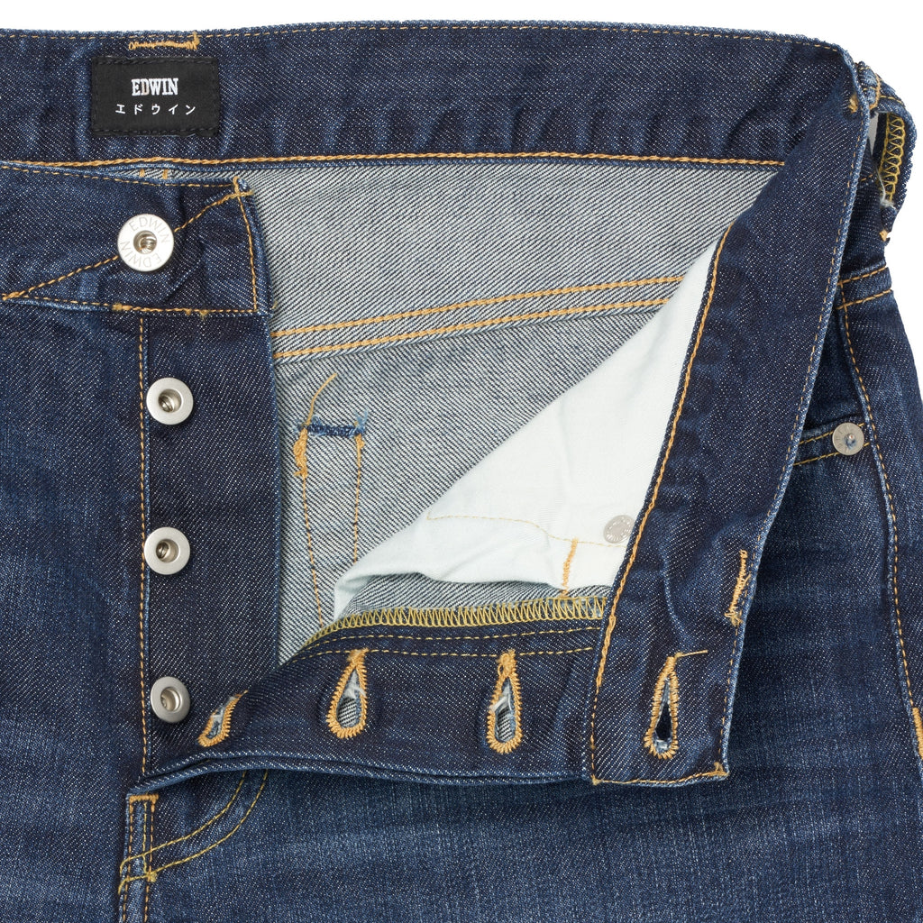 Edwin ED-80 Kingston Blue Denim - Mid Coal Wash