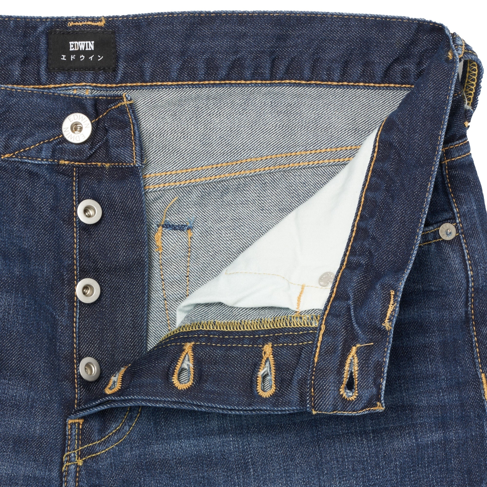 Edwin ED-80 Kingston Blue Denim - Mid Coal Wash
