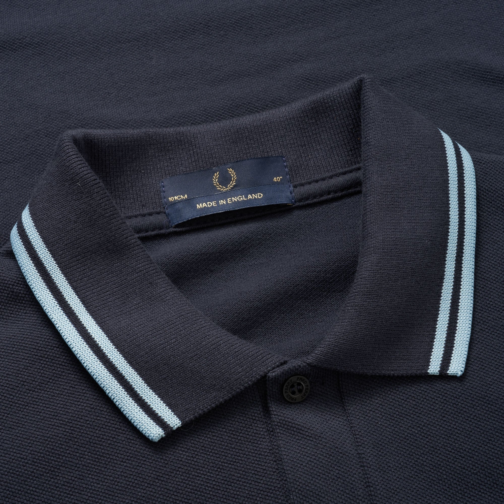 Fred Perry Reissues M12 Twin Tipped Polo Shirt - Navy