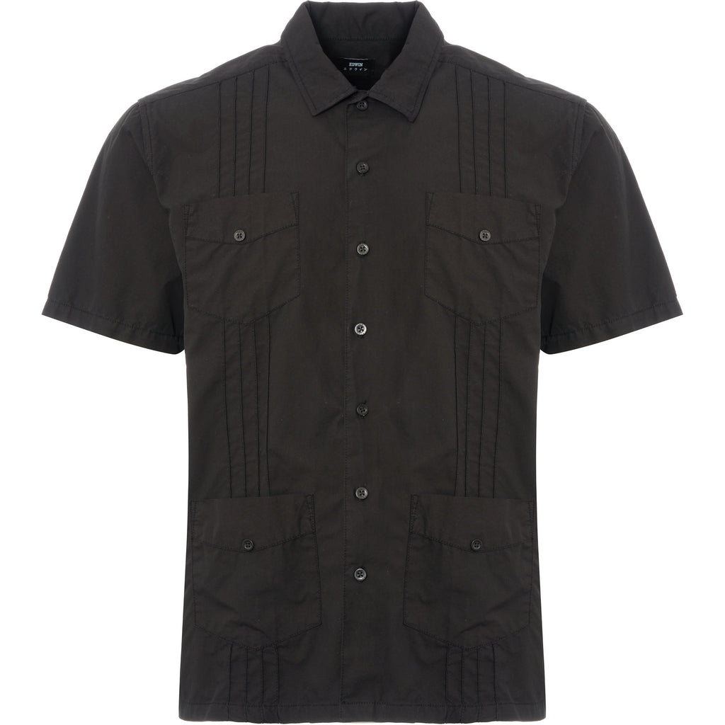Edwin Black Guayabera Shirt