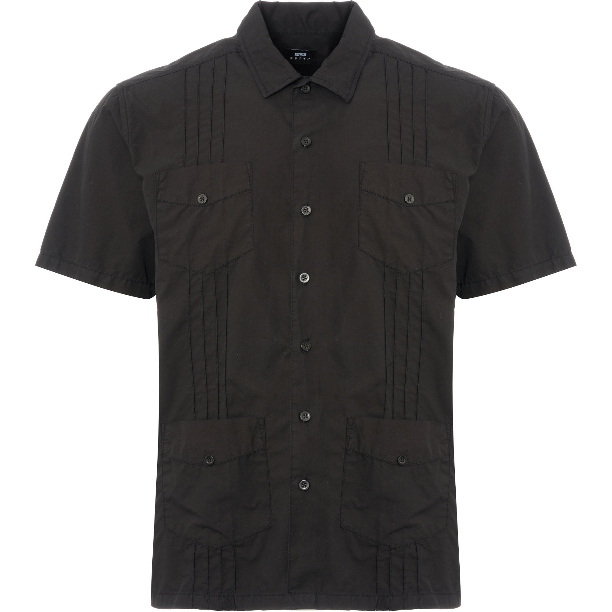 Edwin Black Guayabera Shirt