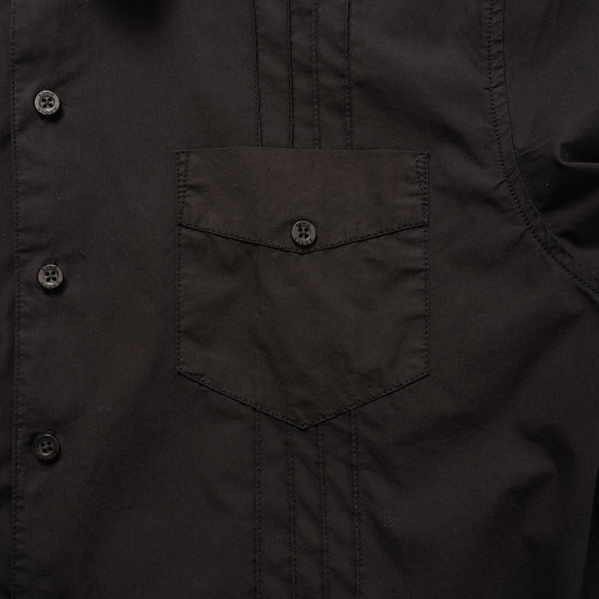 Edwin Black Guayabera Shirt