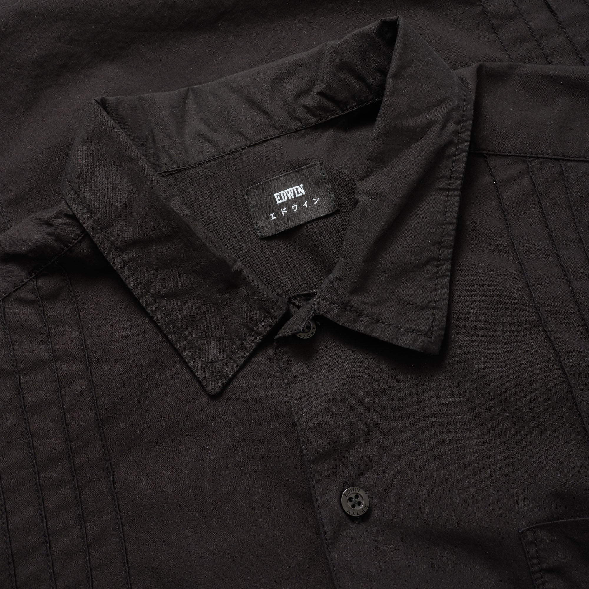 Edwin Black Guayabera Shirt