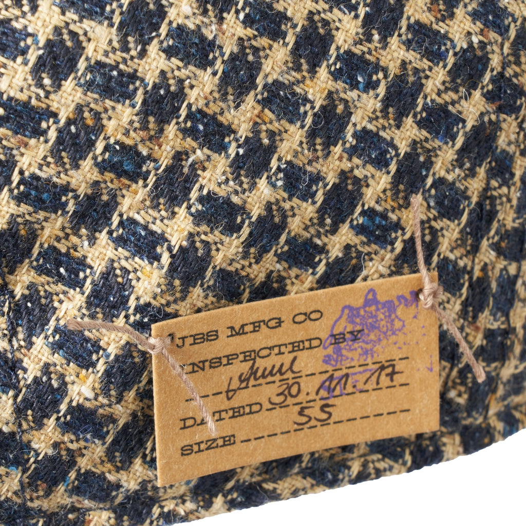 Stetson Hats Linen Flat Cap-Houndstooth