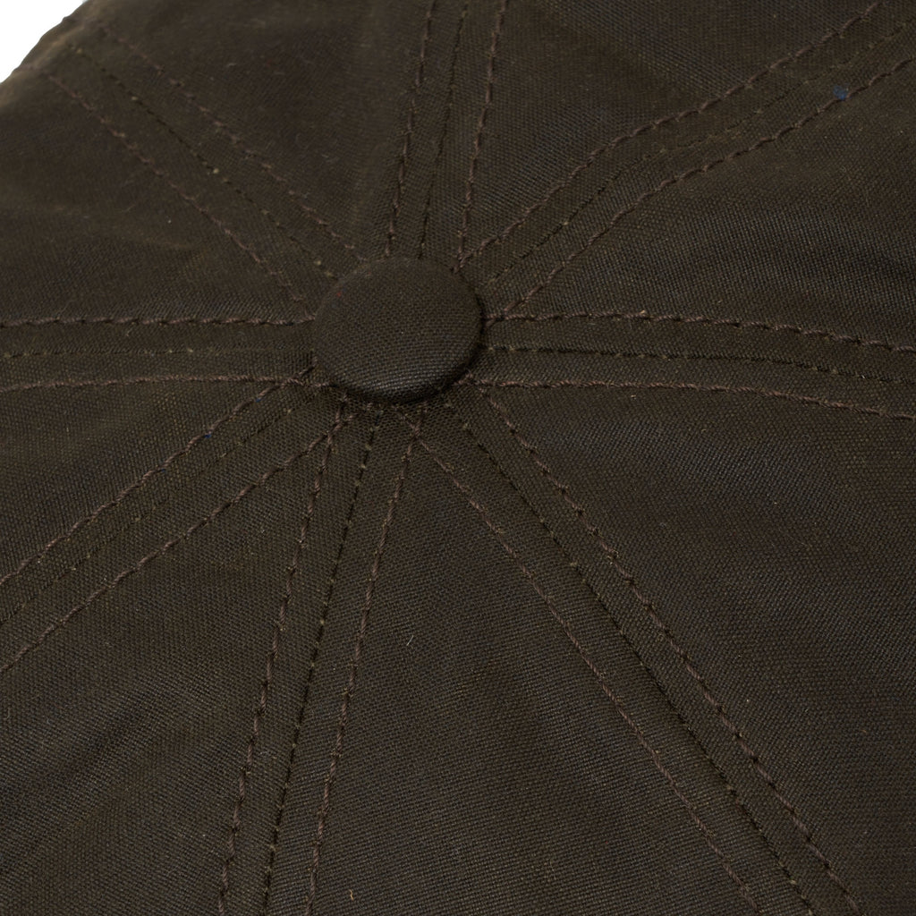 Stetson Hats Hatteras Waxed Newsboy Cap- Green