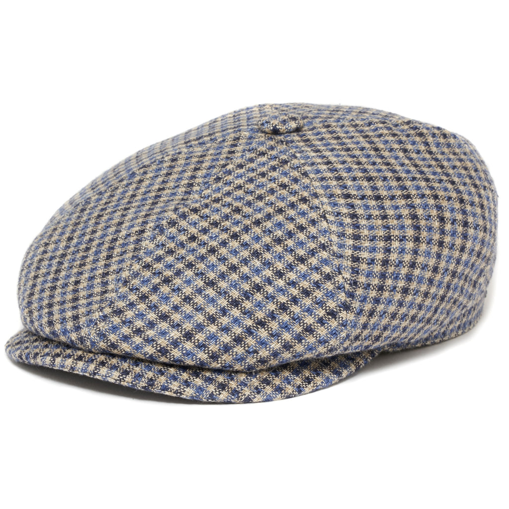 Check Varysburg Flat Cap- Blue