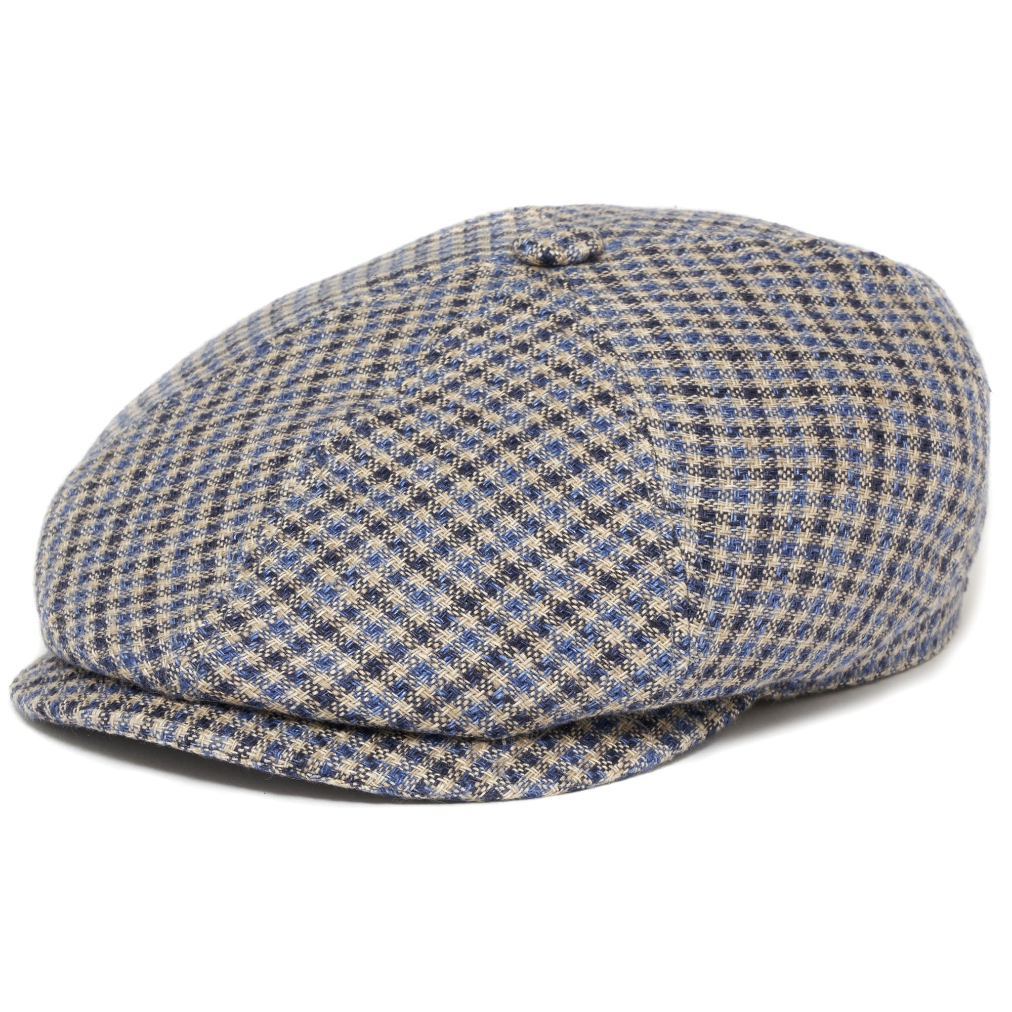 Check Varysburg Flat Cap- Blue