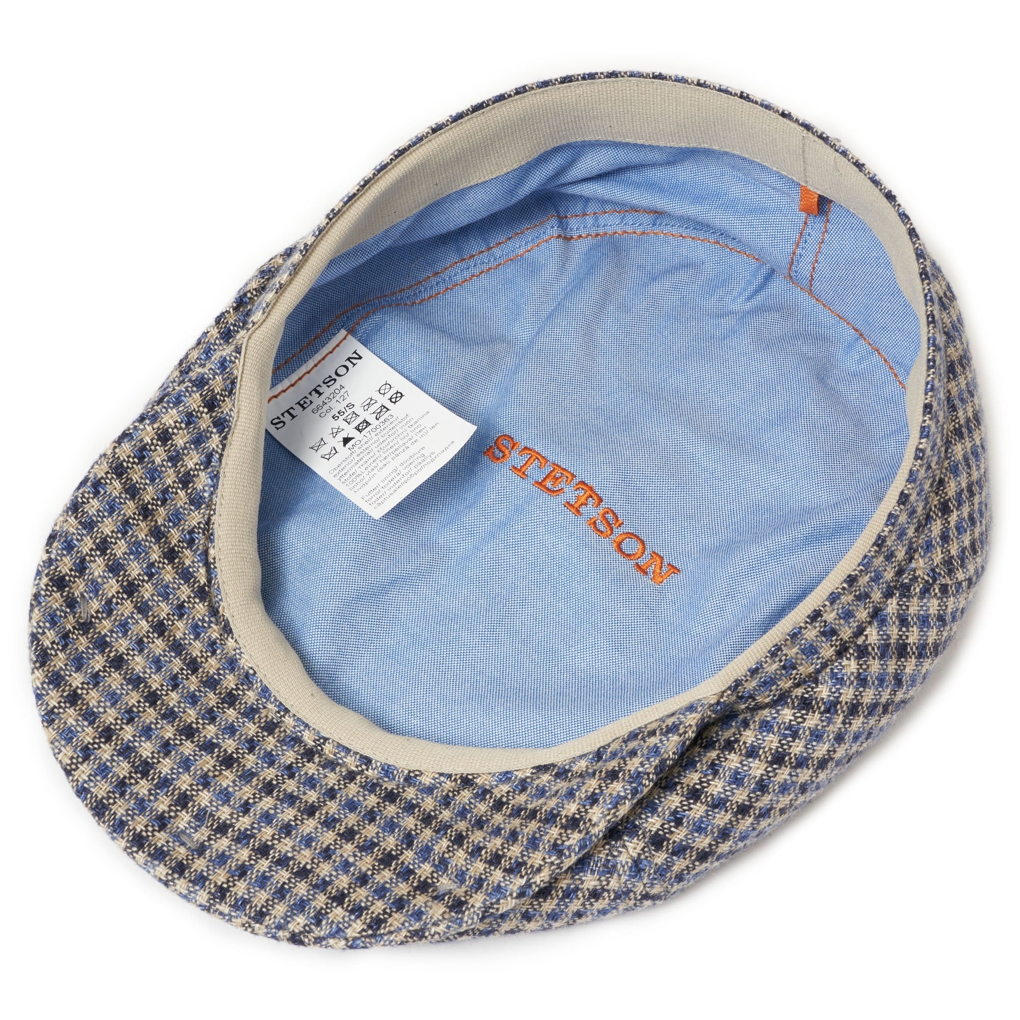 Check Varysburg Flat Cap- Blue