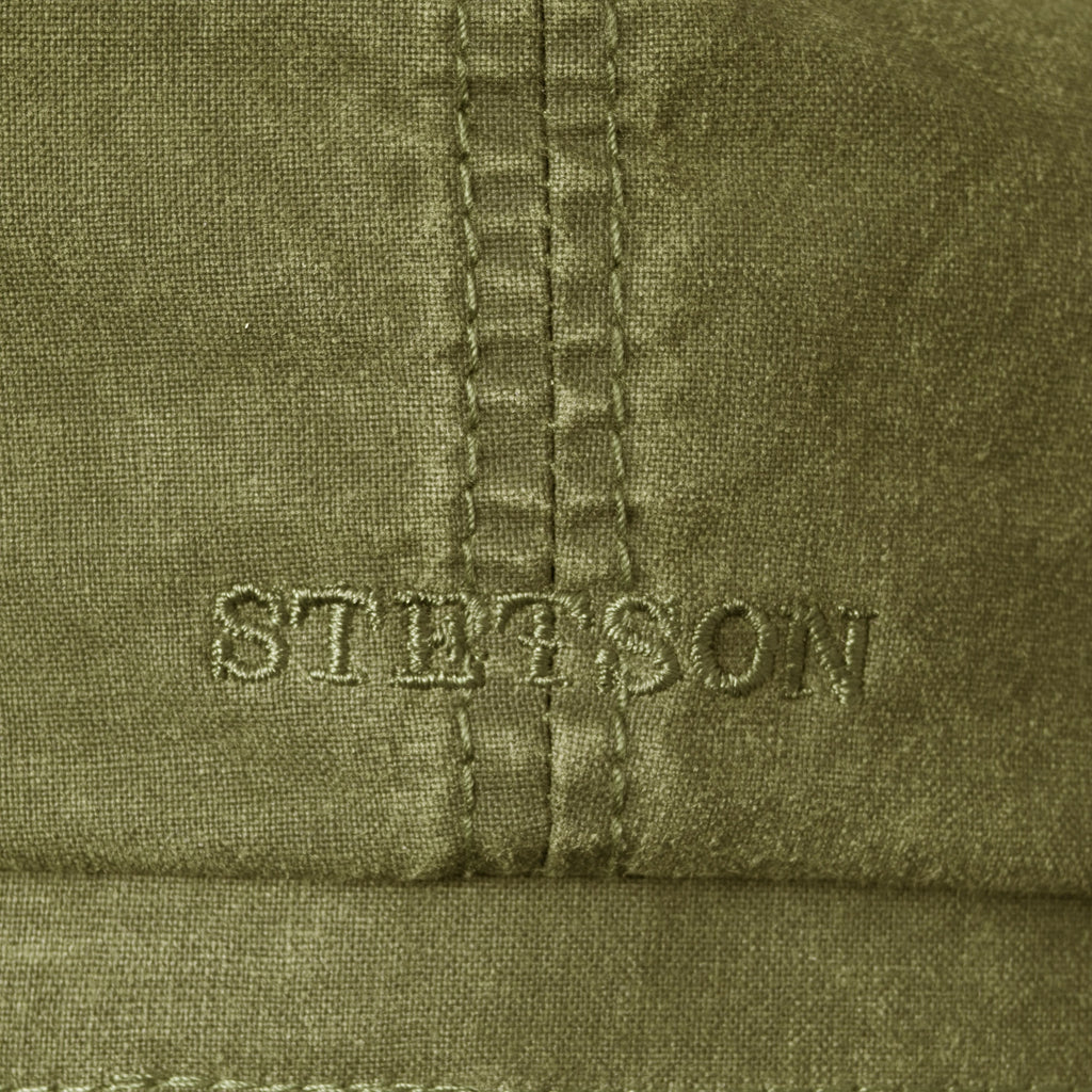 Stetson Hats Hatteras Delave Cotton Flat Cap- Khaki