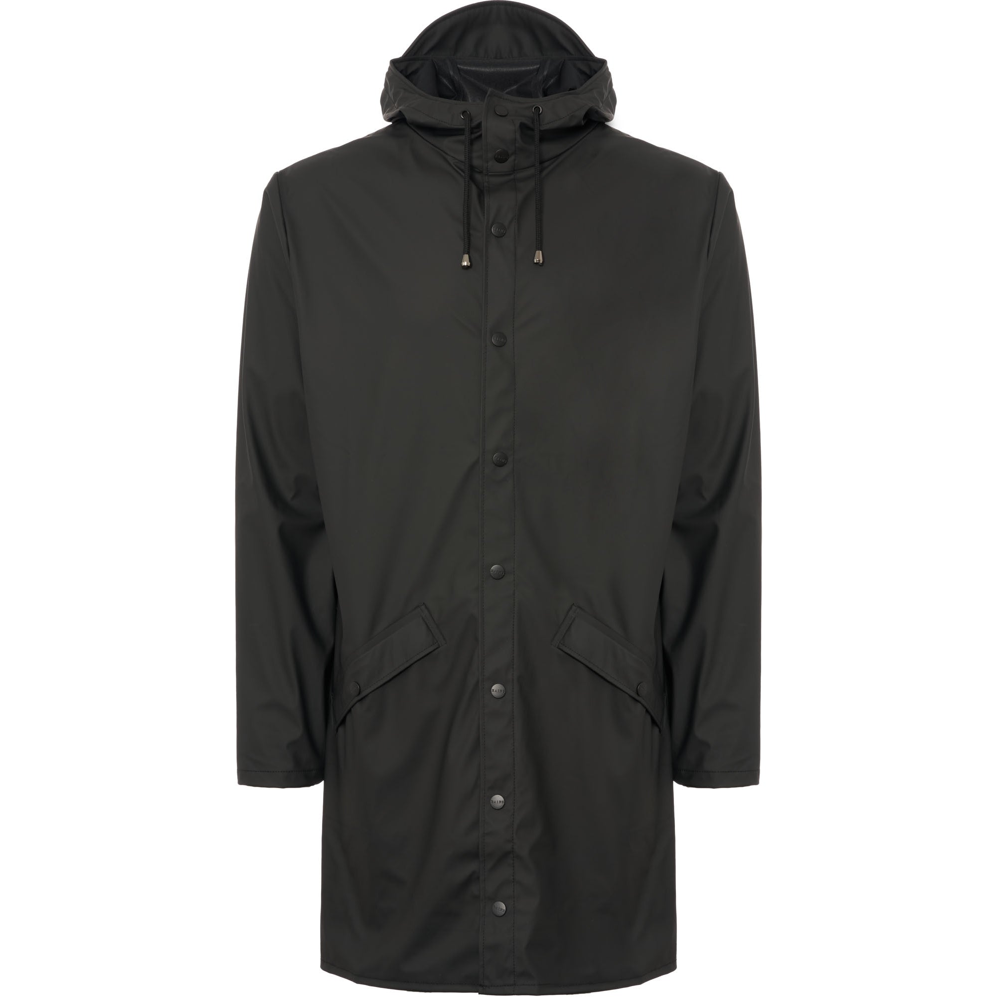 Rains Long Jacket - Black