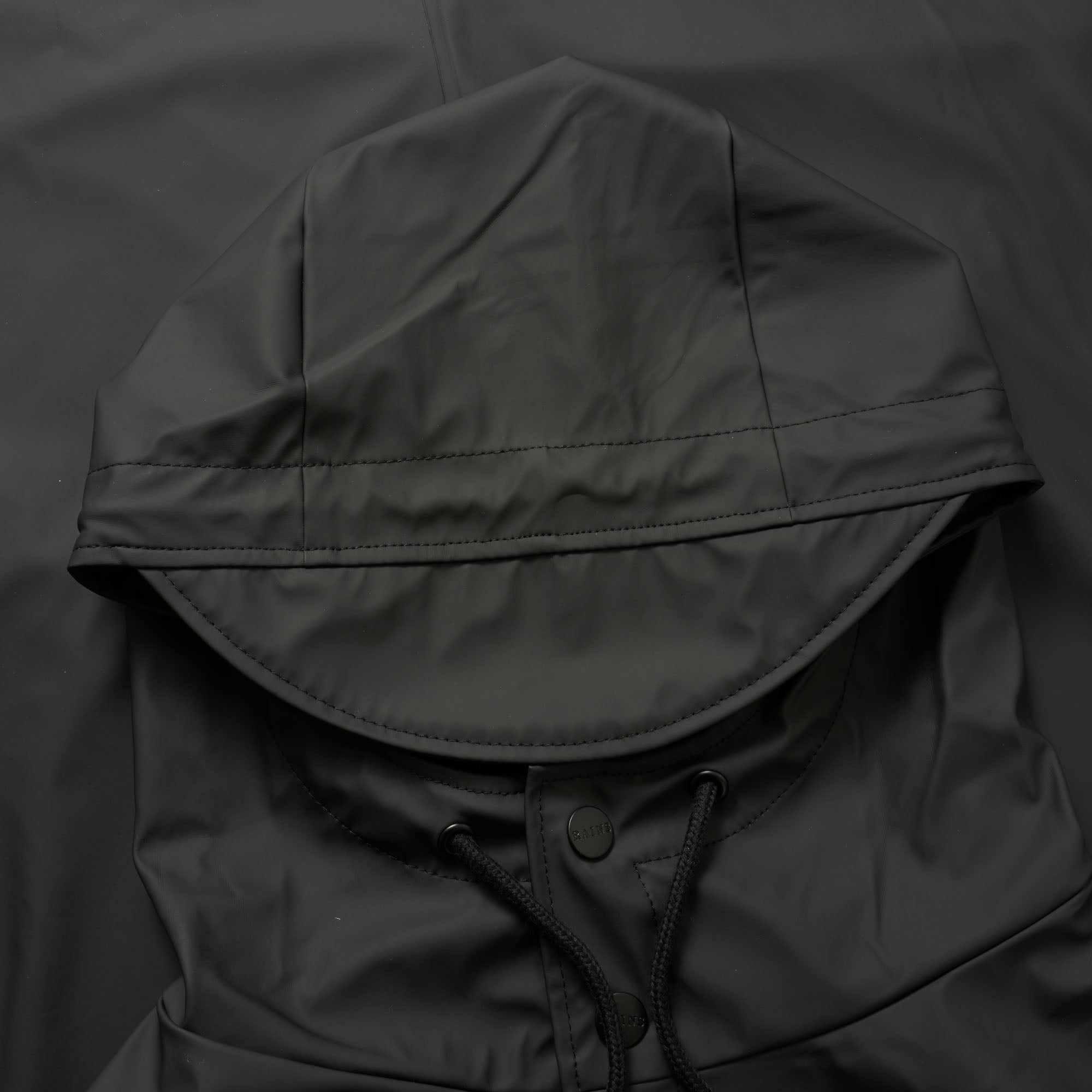 Rains Long Jacket - Black