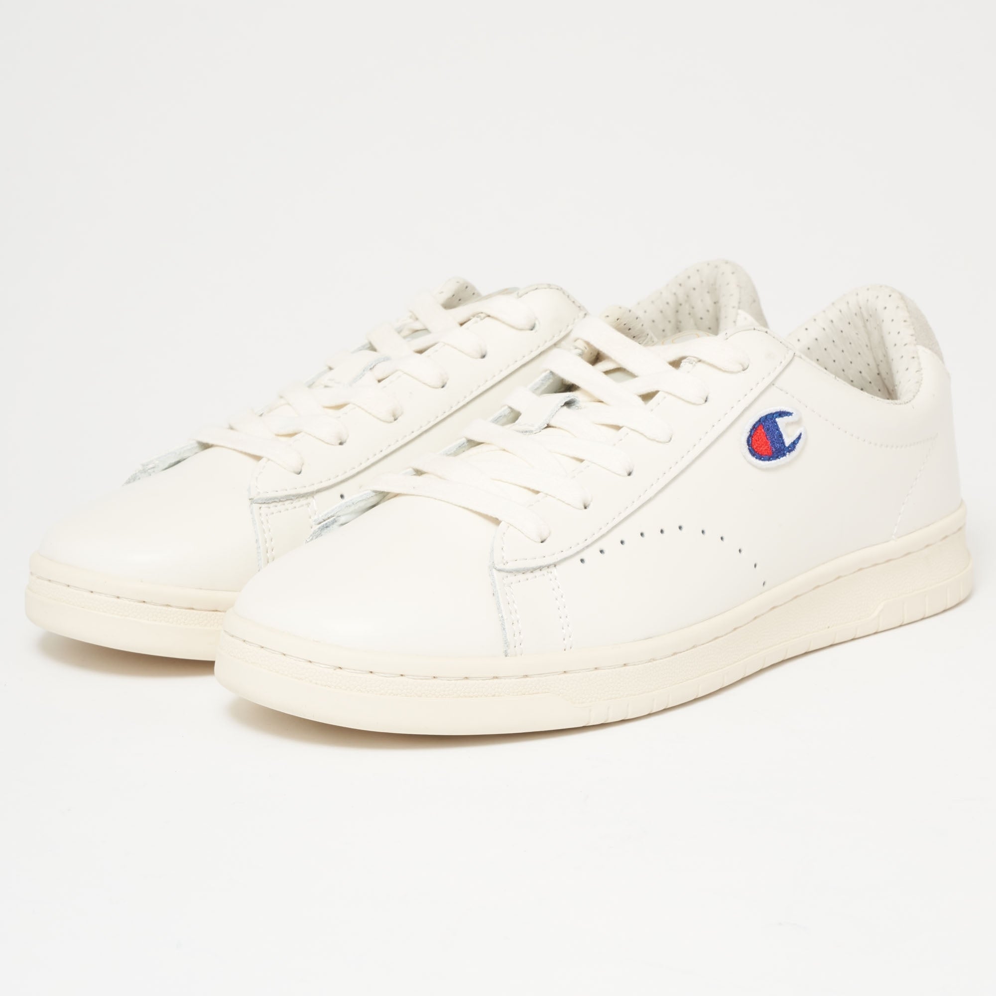 Champion 919 Low Top 'C' Patch Trainers - White