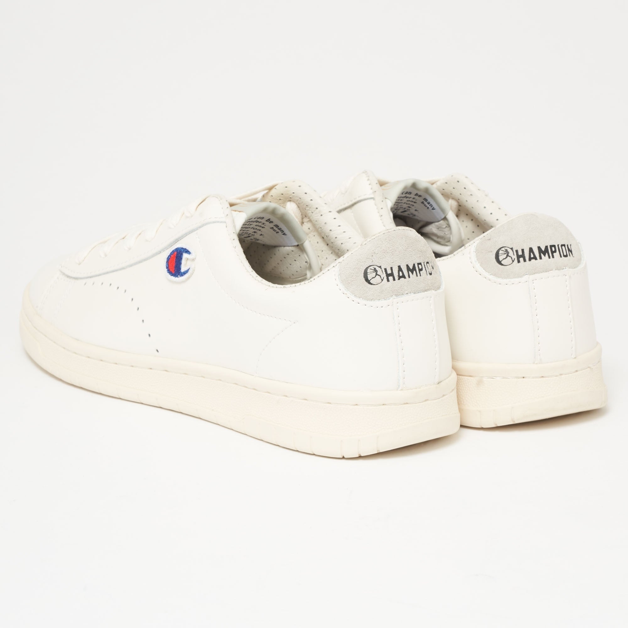 Champion 919 Low Top 'C' Patch Trainers - White