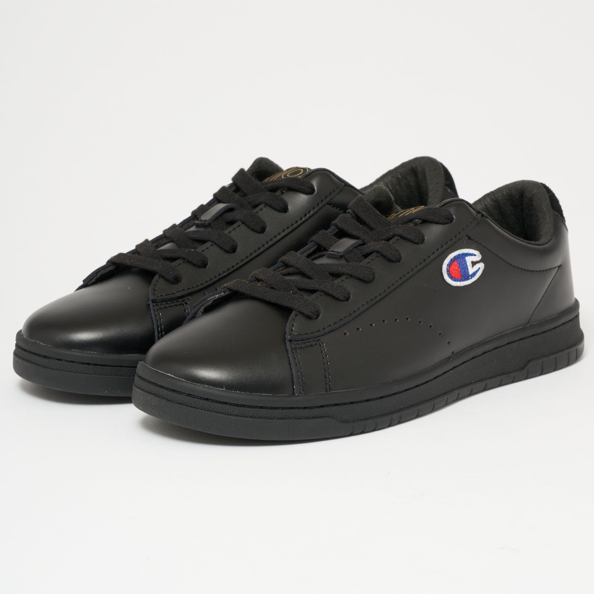 Champion 919 Low Top 'C' Patch Trainers - Black