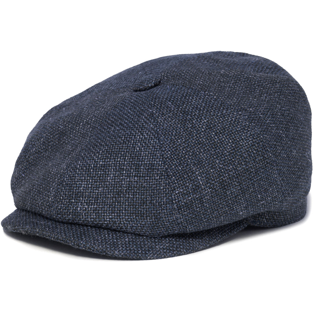 Stetson Hats Hatteras Ellington Flat Cap- Blue