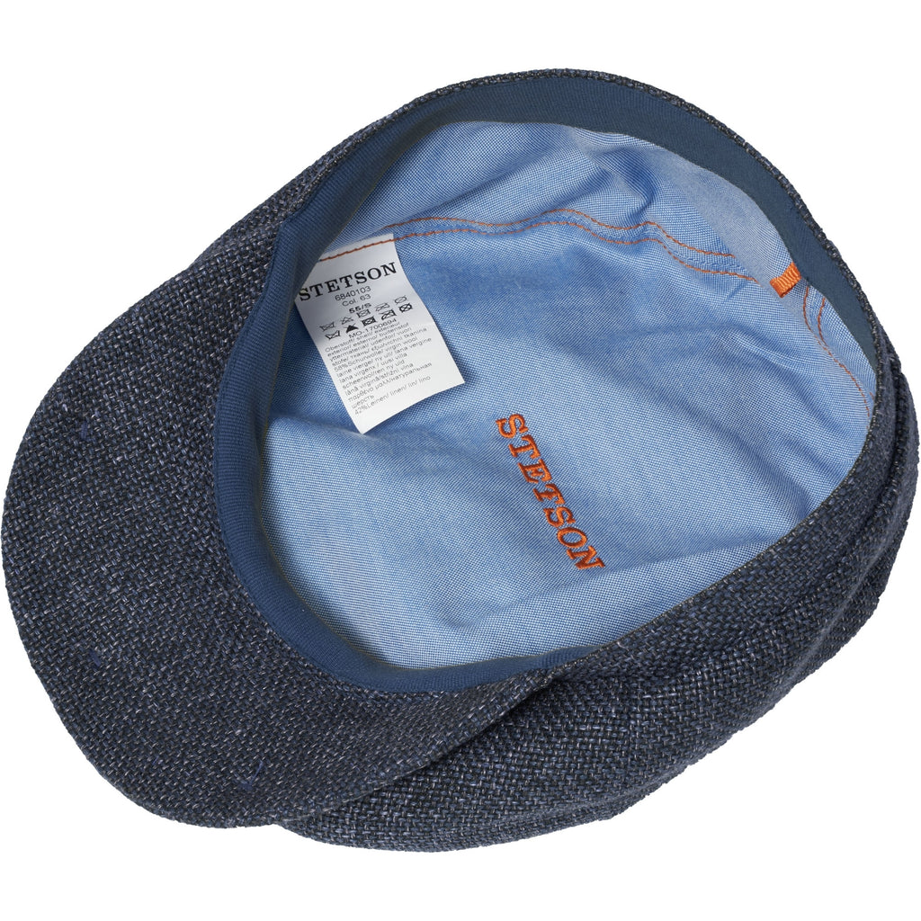Stetson Hats Hatteras Ellington Flat Cap- Blue