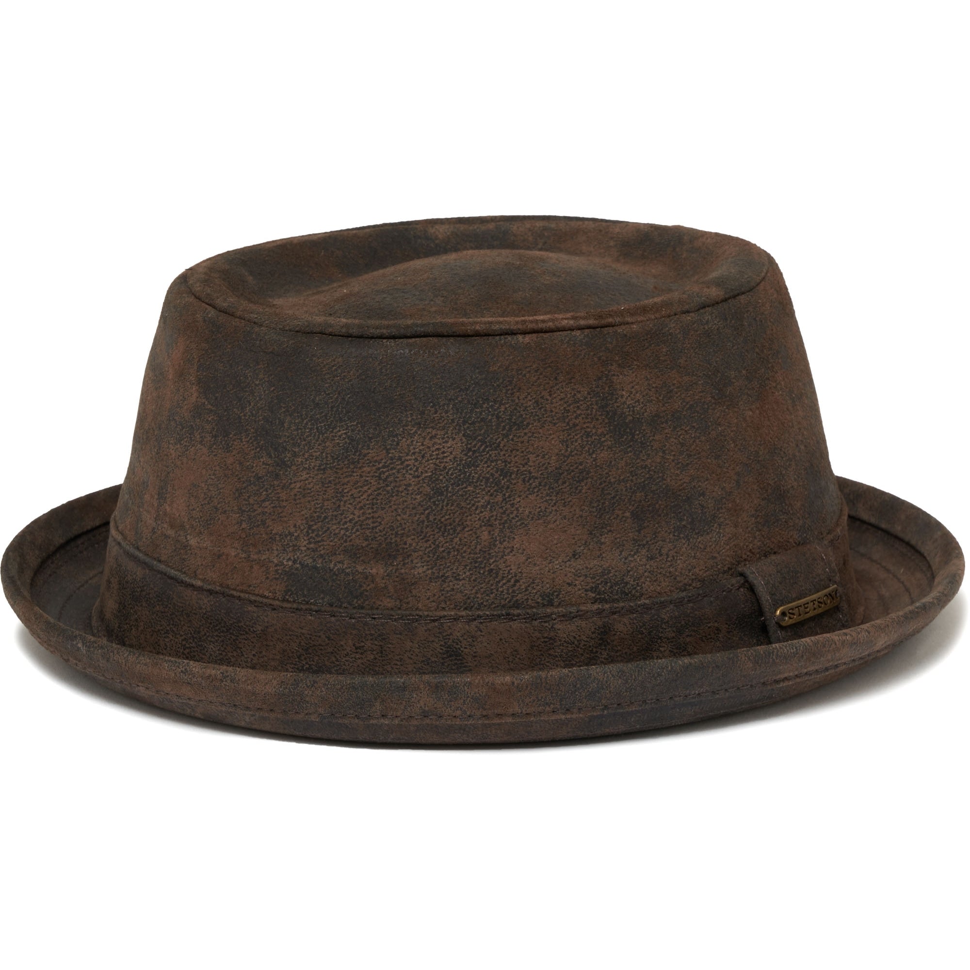 Stetson Hats Odenton Pork Pie Cloth Hat- Brown