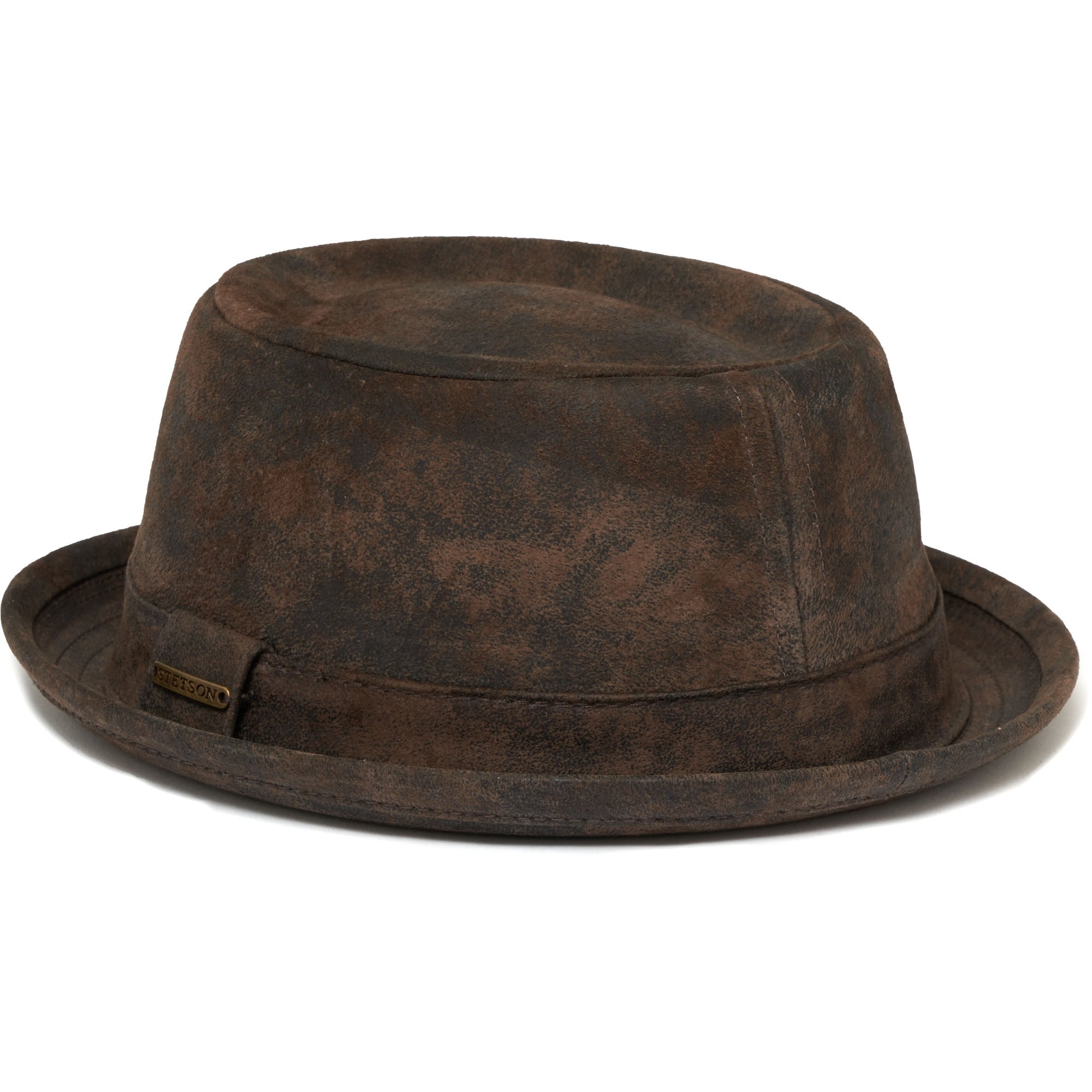 Stetson Hats Odenton Pork Pie Cloth Hat- Brown