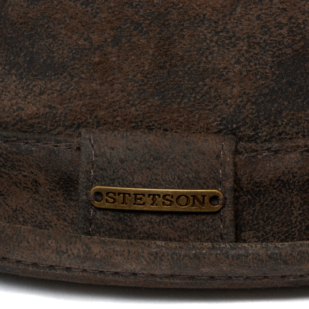 Stetson Hats Odenton Pork Pie Cloth Hat- Brown