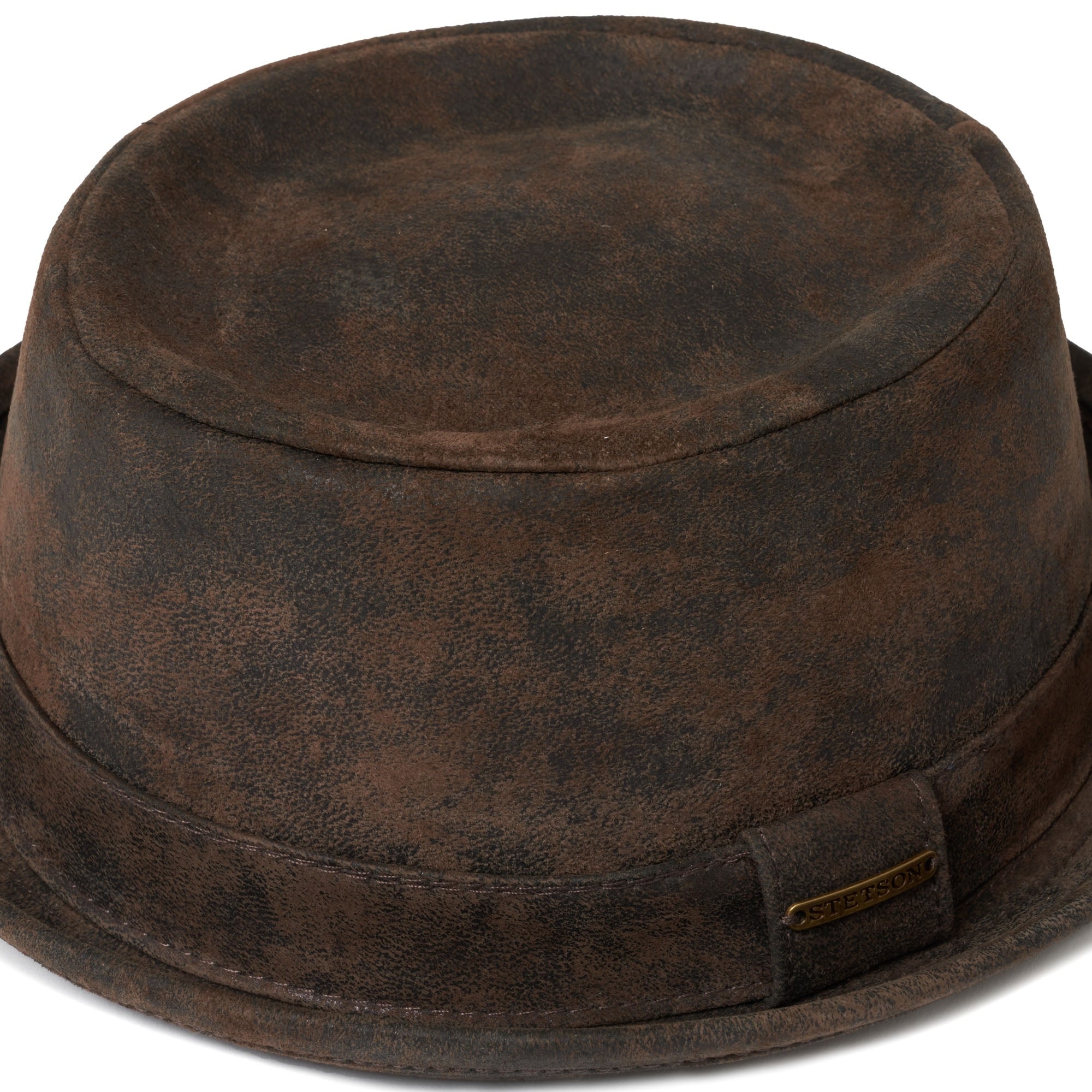 Stetson Hats Odenton Pork Pie Cloth Hat- Brown