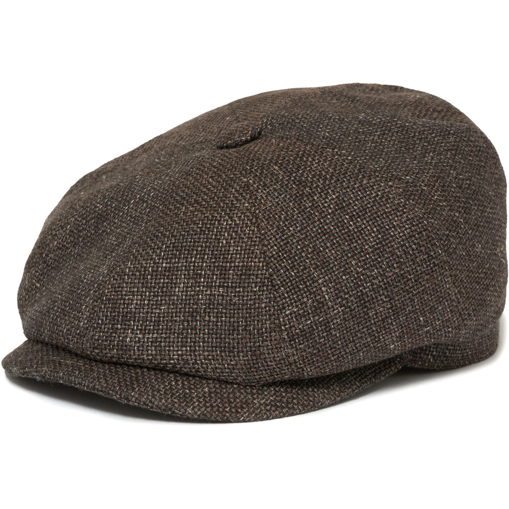 Stetson Hats Hatteras Ellington Flat Cap- Brown