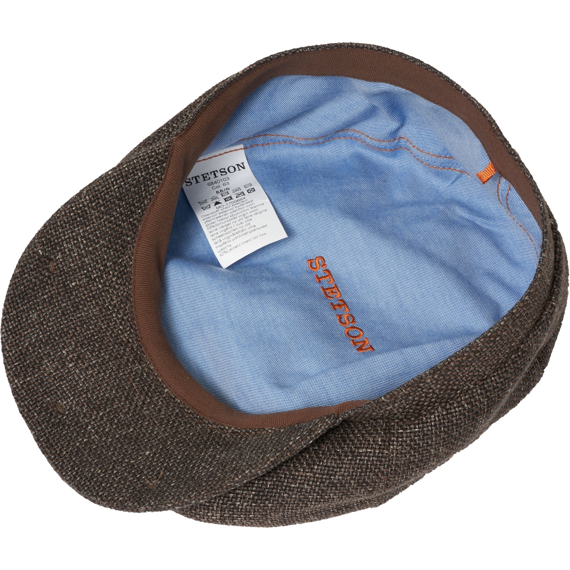 Stetson Hats Hatteras Ellington Flat Cap- Brown