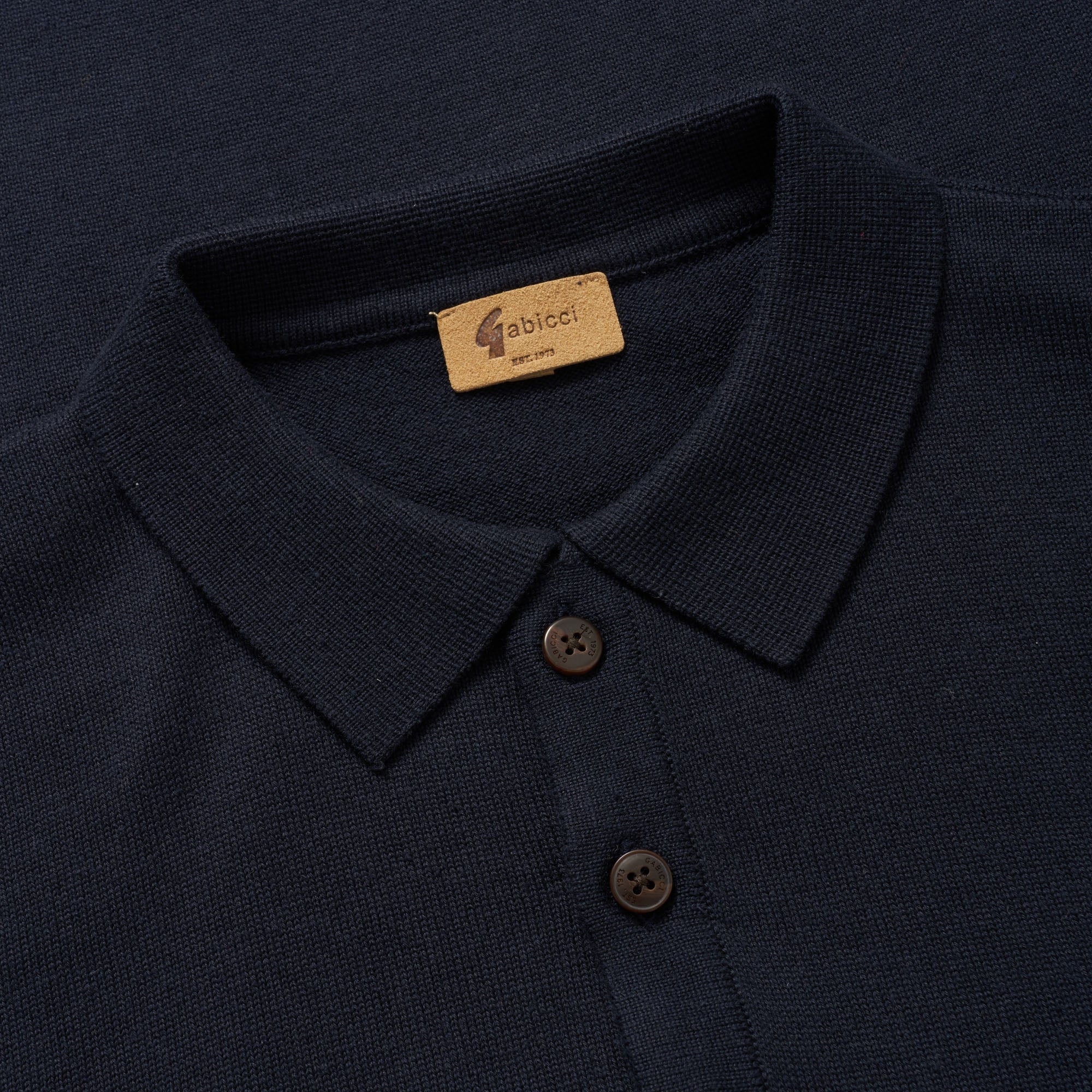 Gabicci Vintage Jackson Knitted Polo Shirt - Navy