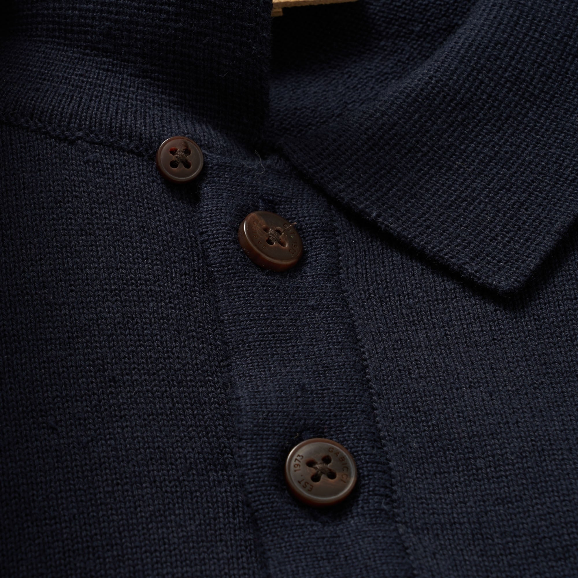 Gabicci Vintage Jackson Knitted Polo Shirt - Navy