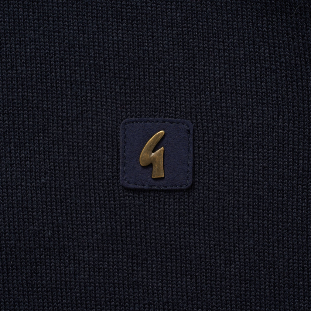 Gabicci Vintage Jackson Knitted Polo Shirt - Navy