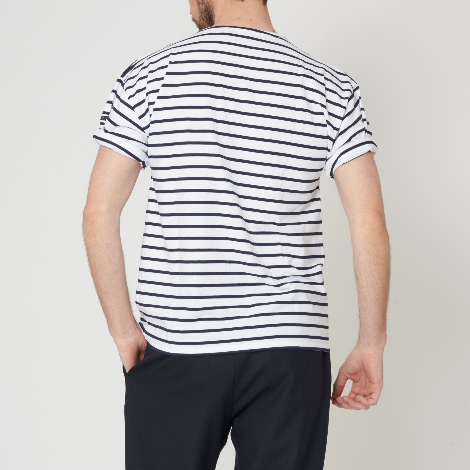 Armor Lux White & Navy Theviec Breton Sailor Shirt