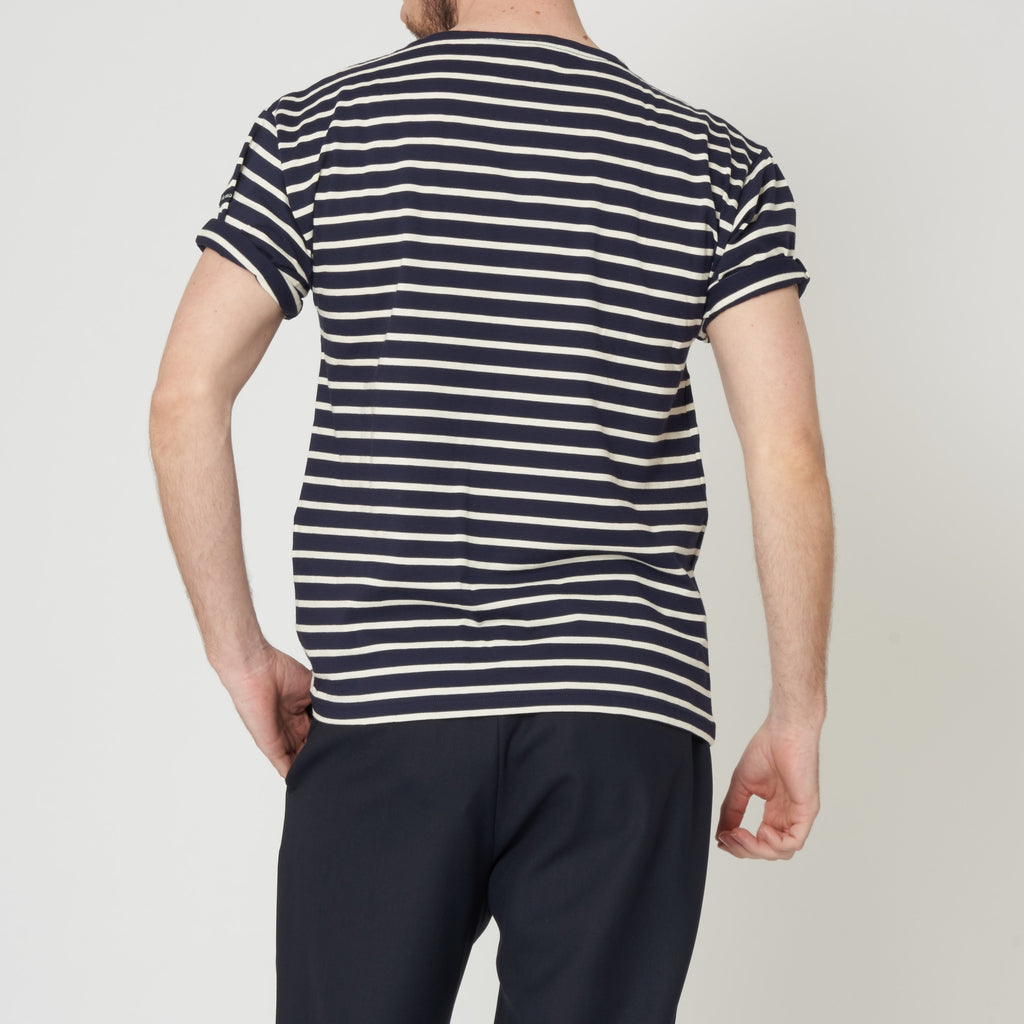 Navy & Natural Theviec Breton Sailor Shirt