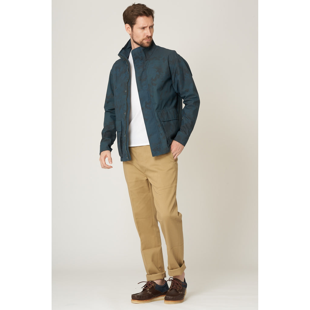 Gloverall Indigo Camo Moto Jacket
