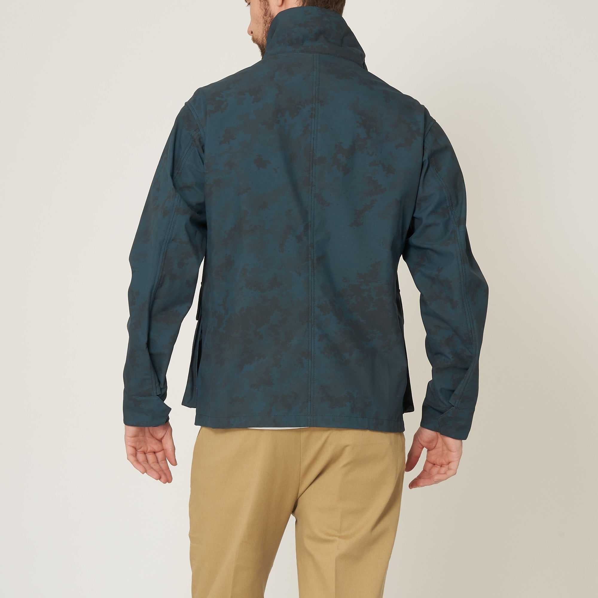 Gloverall Indigo Camo Moto Jacket