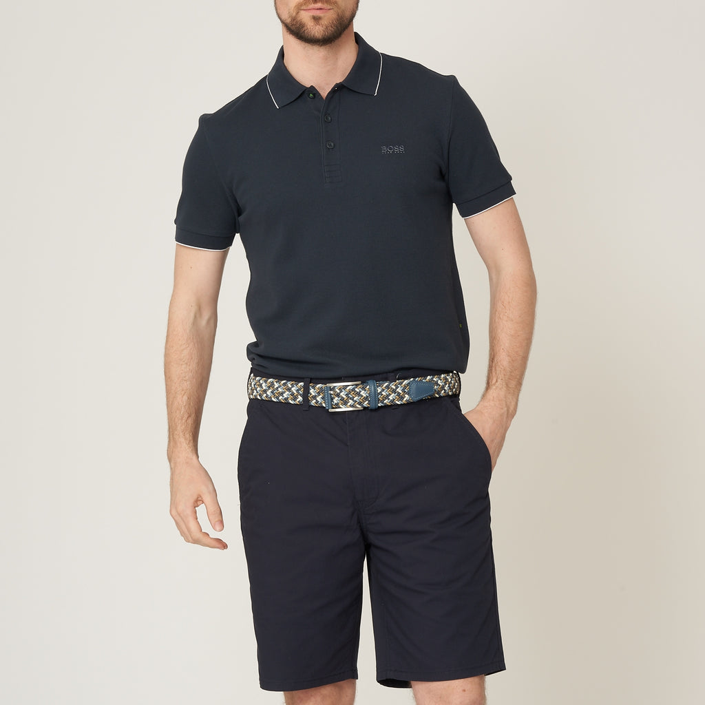 Boss Navy Pless Polo Shirt