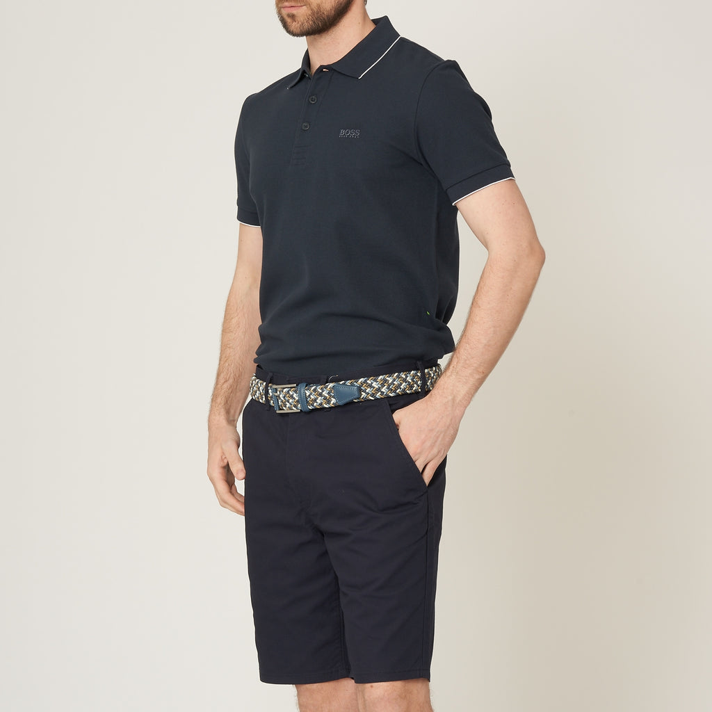 Boss Navy Pless Polo Shirt
