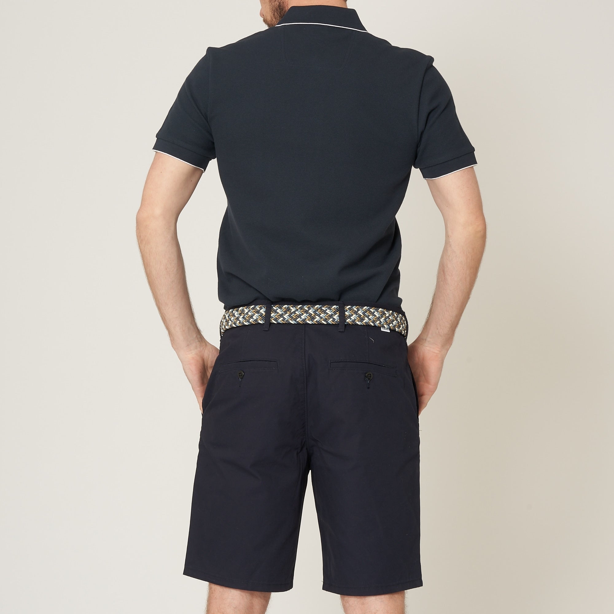Boss Navy Pless Polo Shirt
