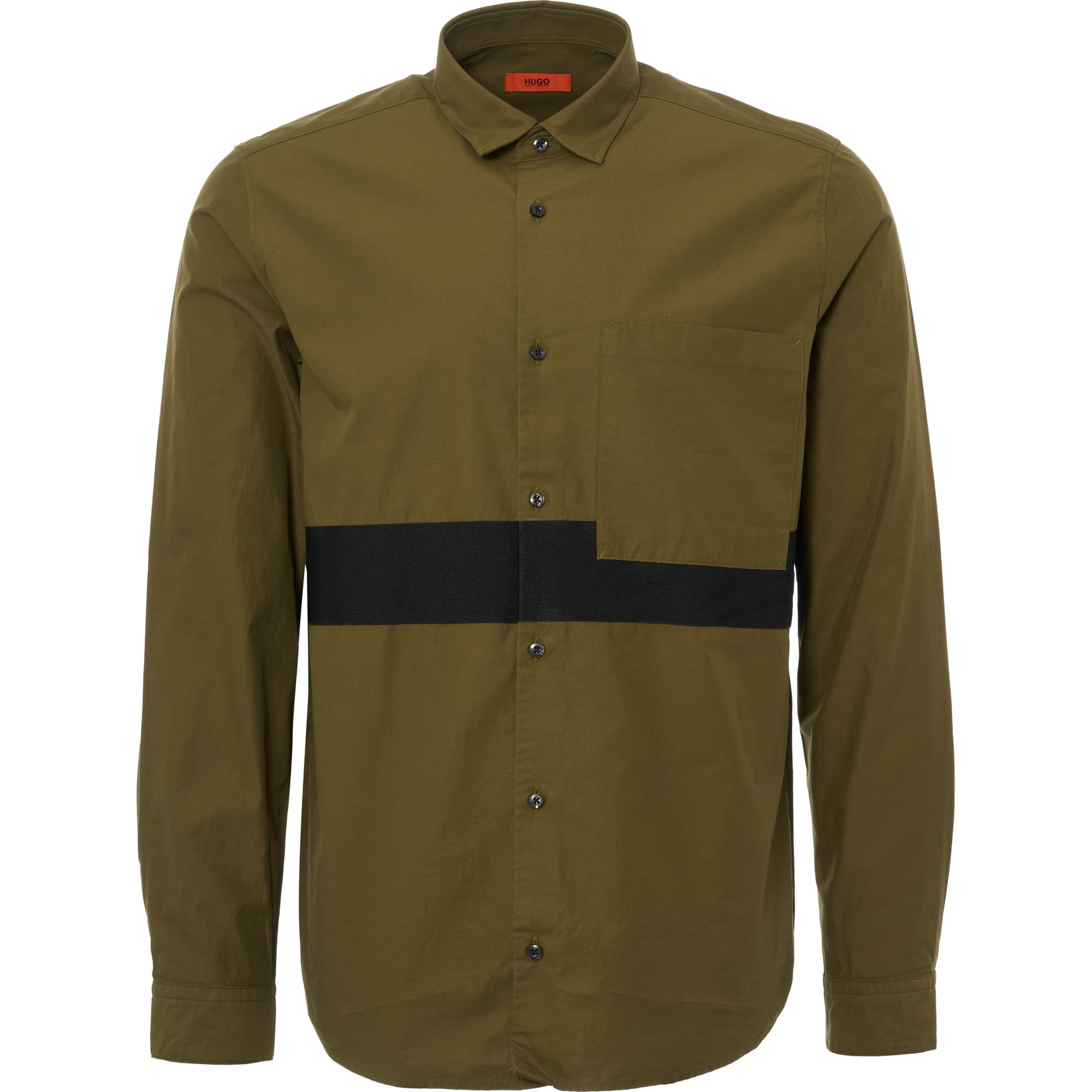 HUGO Dark Green Elever Shirt